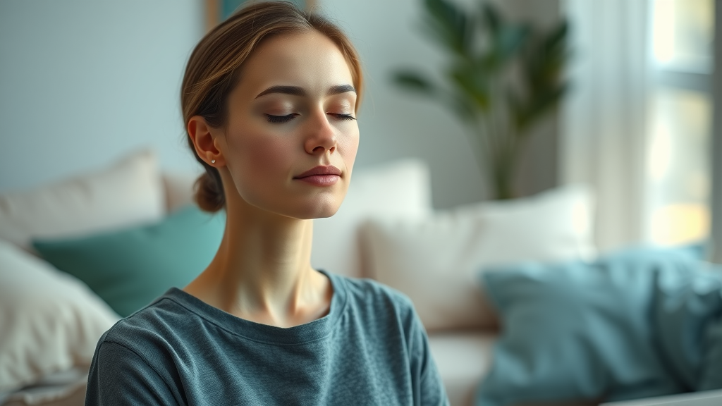 Focused individual in meditation posture experiencing the hypnotic state as part of top hypnosis techniques