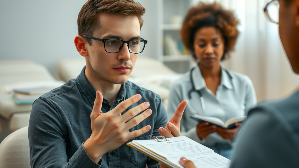 Student practicing hypnosis techniques in clinical setting - hands-on hypnotherapy certification training