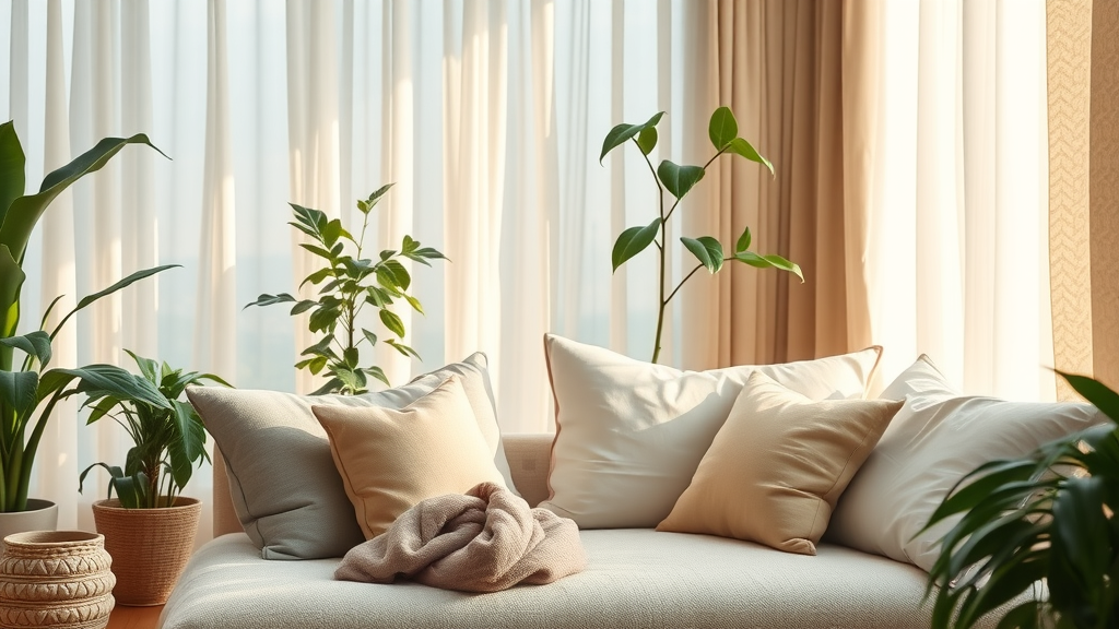 Person preparing a cozy, plant-filled space for an advanced self-hypnosis session