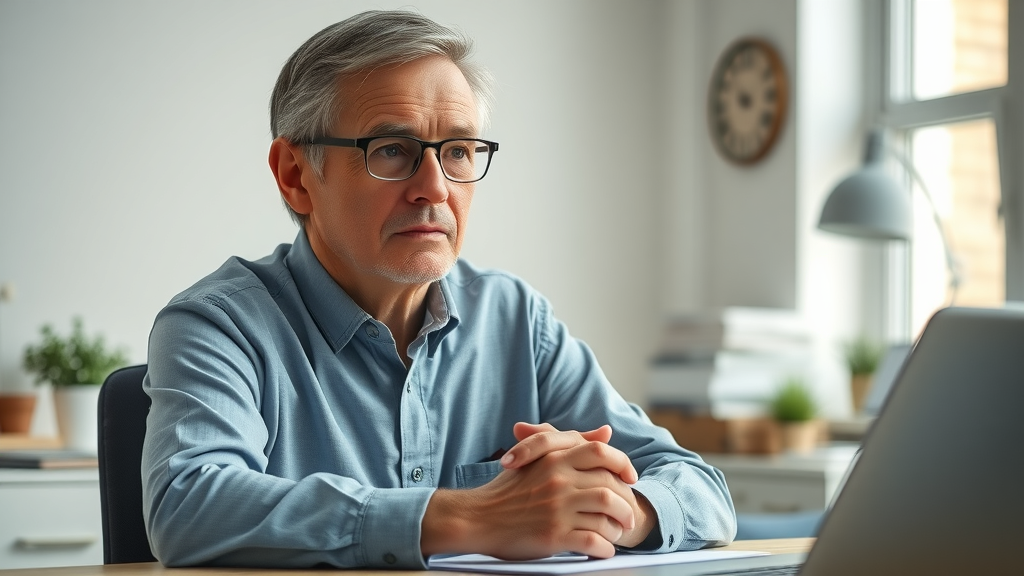 Person transitioning from concerned to hopeful, capturing the shift possible with NLP reframing of negative thoughts