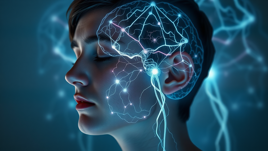 Visualization of the mind showing hypnotherapy changing brain pathways for self-confidence