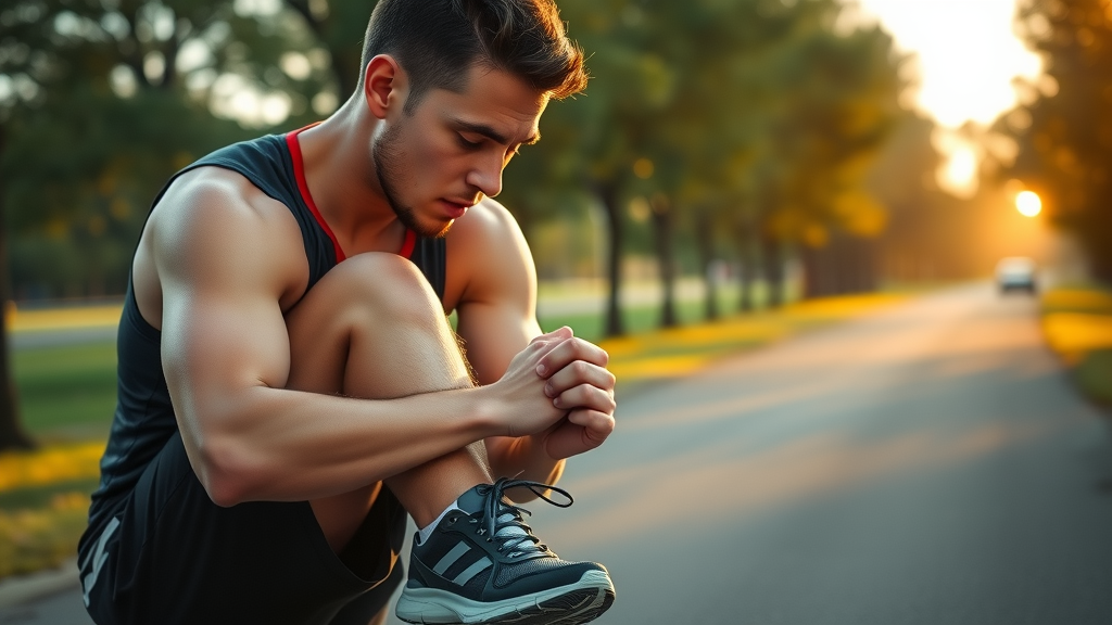 anchoring technique - Athlete using wrist tap as NLP anchor before running