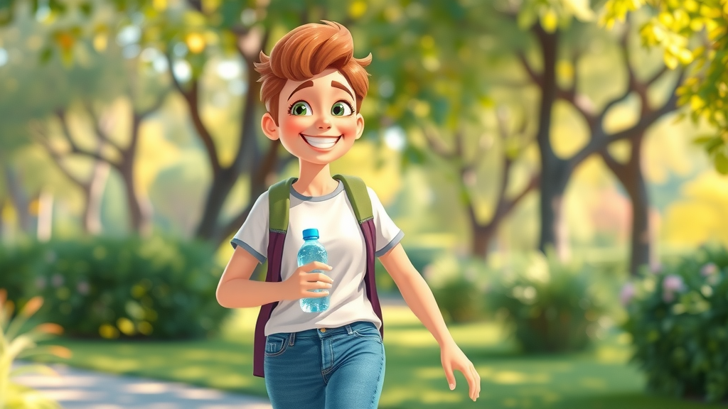 self-hypnosis for weight loss, confident healthy adult, positive mood, outdoor fitness