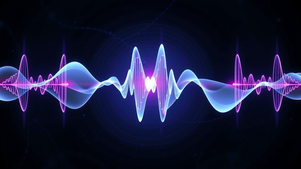 Scientific soundwave illustration showing how binaural beat frequencies flow to each ear and synchronize at the center, relevant to self-hypnosis and conscious mind states
